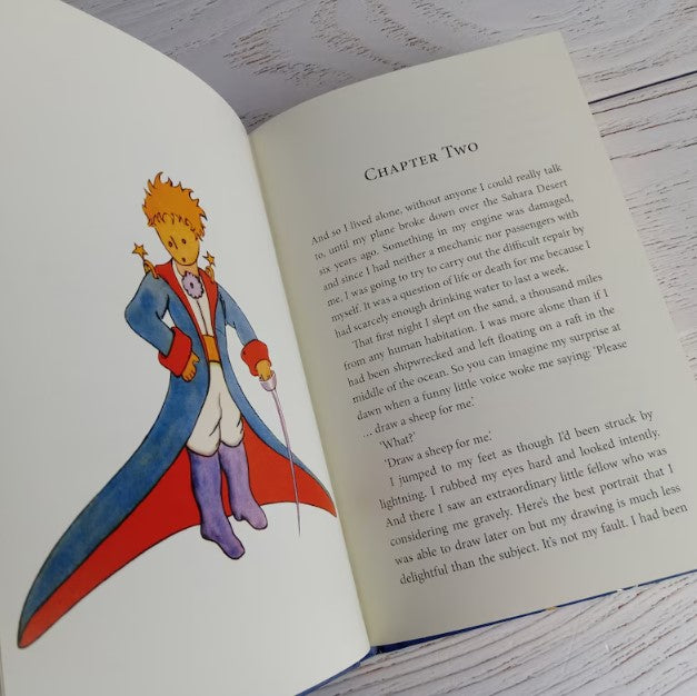 Books with Charm | The Little Prince Hardback Book with Sterling Silver Little Prince Charm Necklace in a Gift Box | Free UK Delivery