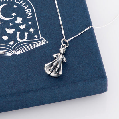 Books with Charm | The Little Prince Hardback Book with Sterling Silver Little Prince Charm Necklace in a Gift Box | Free UK Delivery
