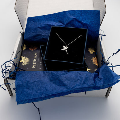Books with Charm | Peter Pan Hardback Book with Sterling Silver Tinkerbell Charm in Gift Box | Free UK Delivery